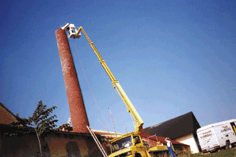 Abgasf&uuml;hrung einer Brennergemeinschaft